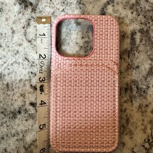 Pink Woven Phone Case